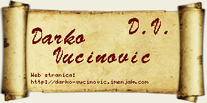 Darko Vučinović vizit kartica